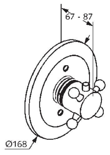 Kludi Adlon bateria podtynkowa termostatyczna chrom 51 719 05 20