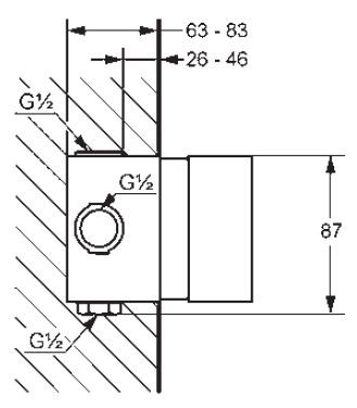 Kludi termostat element podtynkowy do baterii termostatycznej 35 158