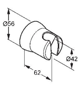 Kludi Sirena uchwyt punktowy chrom 63 050 05-00