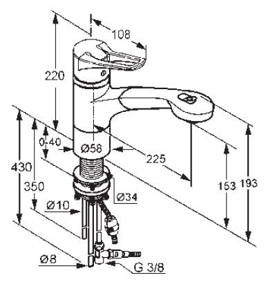 Kludi MX jednouchwytowa bateria kuchenna zlewozmywakowa chrom 39 942 05 62