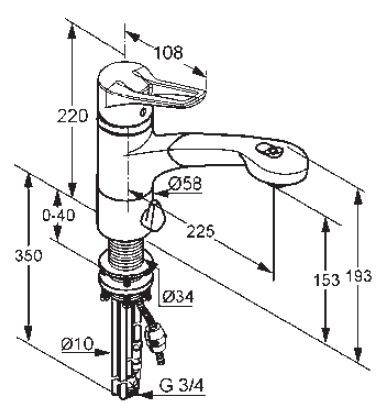 Kludi MX jednouchwytowa bateria kuchenna zlewozmywakowa chrom 39 945 05 62