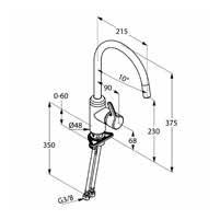 Kludi Bingo Star jednouchwytowa bateria kuchenna zlewozmywakowa chrom 42 803 05 78
