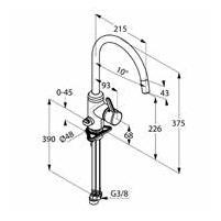 Kludi Bingo Star jednouchwytowa bateria kuchenna zlewozmywakowa chrom 42 836 05 78
