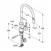 Kludi Bingo Star jednouchwytowa bateria kuchenna zlewozmywakowa chrom 42 852 05 78