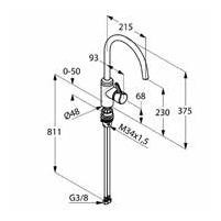 Kludi Bingo Star jednouchwytowa bateria kuchenna zlewozmywakowa chrom 42 857 05 78