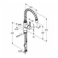 Kludi Bingo Star jednouchwytowa bateria kuchenna zlewozmywakowa chrom 42 855 05 78