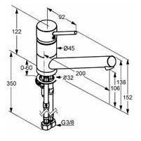 Kludi Scope jednouchwytowa bateria kuchenna zlewozmywakowa chrom 33 933 05 75