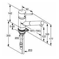 Kludi Scope jednouchwytowa bateria kuchenna zlewozmywakowa chrom 33 931 05 75