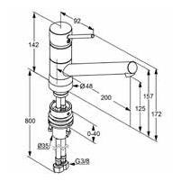 Kludi Scope jednouchwytowa bateria kuchenna zlewozmywakowa chrom 33 938 05 75