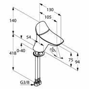 Kludi Ambienta jednouchwytowa bateria umywalkowa bez korka chrom 53 028 05 75