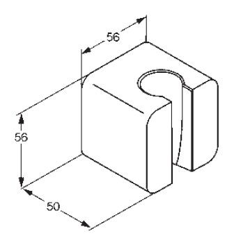 Kludi A-QA uchwyt punktowy chrom 65 551 05-00