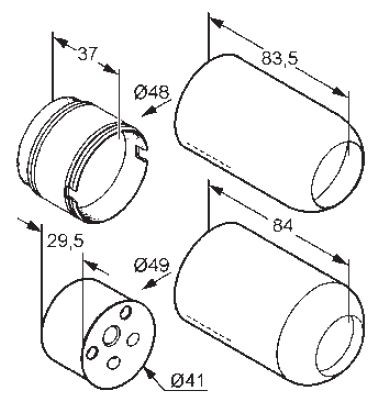 Kludi adapter do zamienionych przyłączy wody do FLEXX.BOXX 74 580 00-00