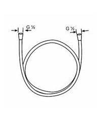 Kludi Supraflex Silver wąż 1,25m chrom 61 071 05-00