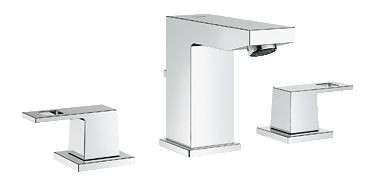 Grohe Eurocube bateria umywalkowa trzyotworowa z korkiem chrom 20351000