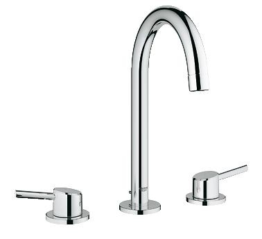 Grohe Concetto bateria umywalkowa trzyotworowa z korkiem chrom 20216001