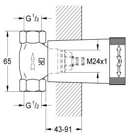 Grohe zawór podtynkowy element wewnętrzny chrom 29032000