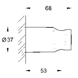 Grohe Relexa uchwyt punktowy chrom 28605000