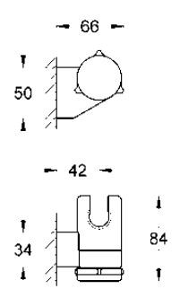 Grohe Tempesta uchwyt punktowy chrom 27595000