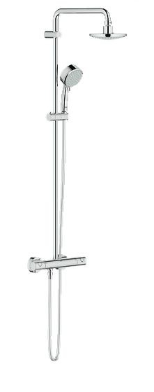 Grohe New Tempesta Cosmopolitan System zestaw prysznicowy termostatyczny z deszczownicą chrom 27922000