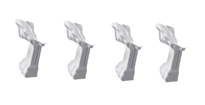 Marmorin Fama nogi do wanny wolnostojącej retro białe 566 016 1