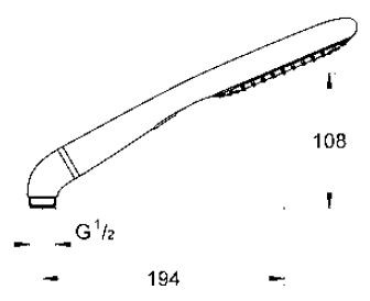 Grohe Rainshower Eco główka słuchawka prysznicowa chrom 27274000