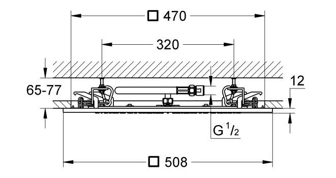 Grohe Rainshower F-series 20 deszczownica głowica prysznicowa 51cm chrom 27286000