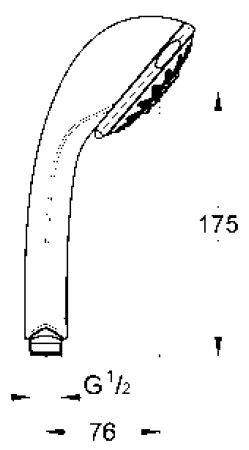 Grohe Relexa Five główka słuchawka prysznicowa chrom 28796000