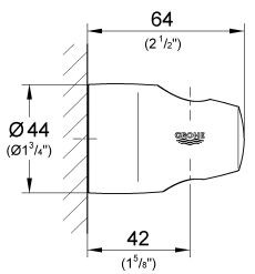 Grohe Movario uchwyt punktowy chrom 28403000