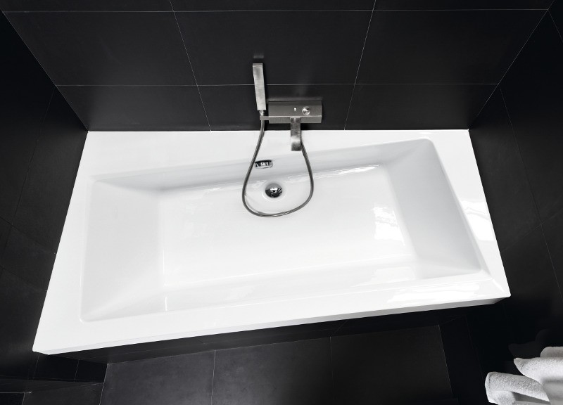 BESCO Infinity wanna asymetryczna lewa 160x100 biały WAI-160-NL