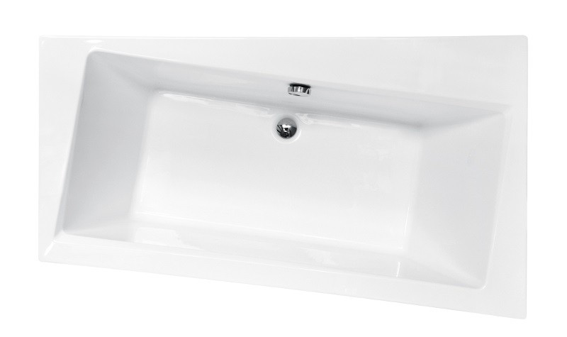 BESCO Infinity wanna asymetryczna prawa 150x90 biały WAI-150-NP