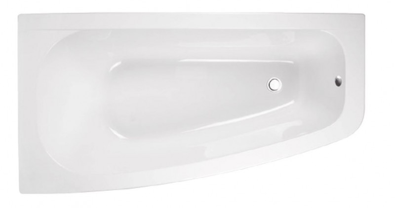 BESCO Luna wanna asymetryczna lewa 150x80 biały WAL-150-NL