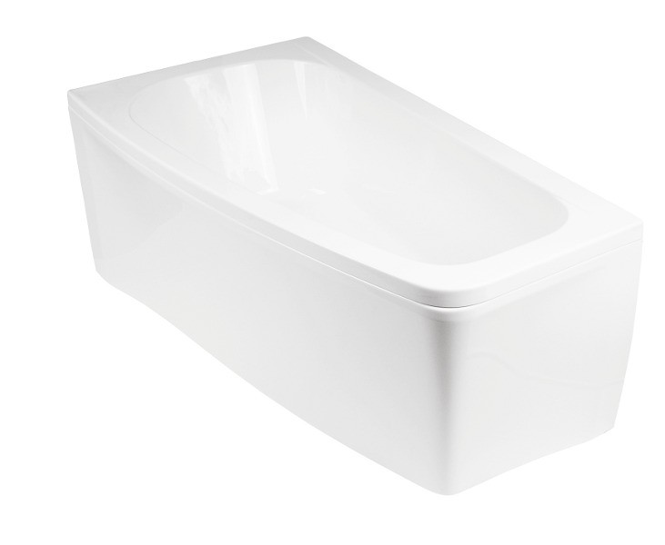 BESCO Luna wanna asymetryczna lewa 150x80 biały WAL-150-NL