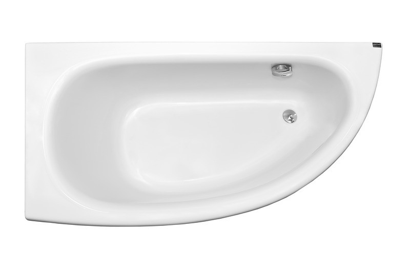 BESCO Milena wanna asymetryczna lewa 150x70 biały WAM-150-NL