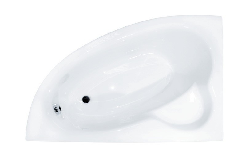 BESCO Natalia wanna asymetryczna lewa 150x100 biały WAN-150-NL
