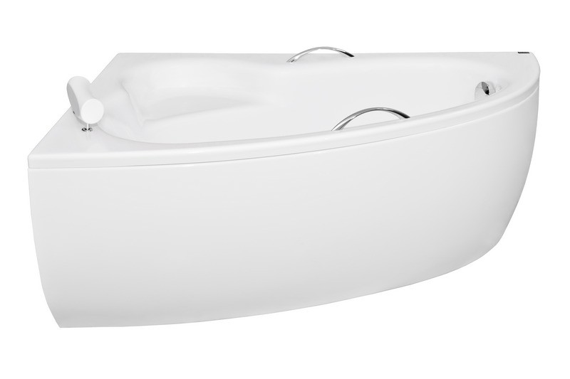 BESCO Natalia wanna asymetryczna lewa 150x100 biały WAN-150-NL