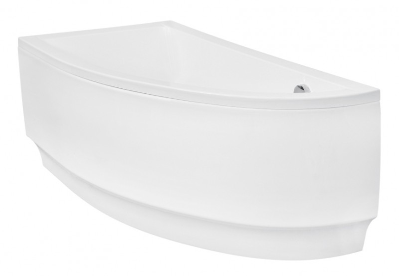 BESCO Praktika wanna asymetryczna lewa 140x70 biały WAP-140-NL
