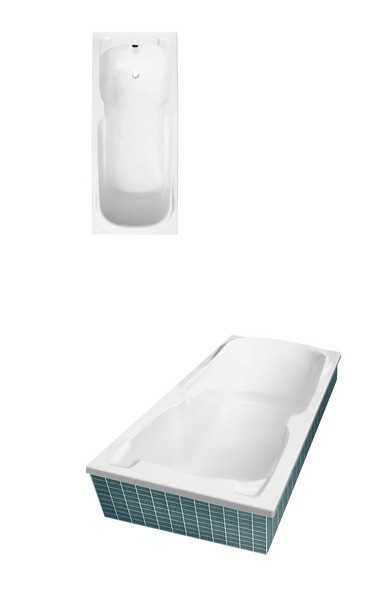 PMD Piramida Majka Nova wanna prostokątna 140x70 biały WAM-140-PK