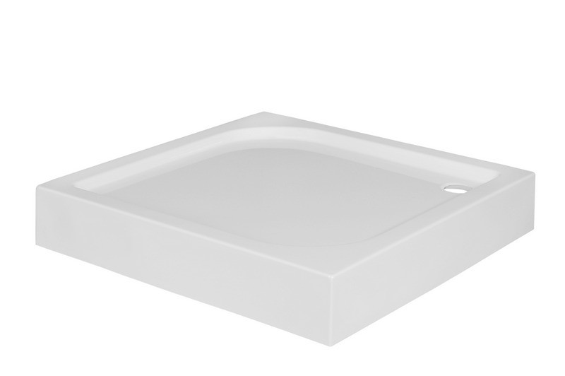 PMD Piramida Oskar brodzik kwadratowy 80x80 z obudową biały BAO-80-PK