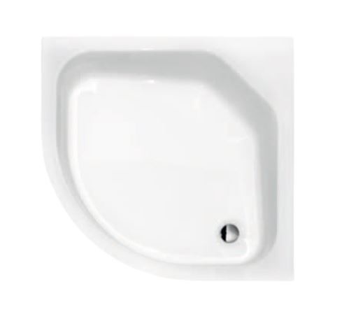 PMD Piramida Diper II brodzik półokrągły 80x80 biały BAD-80-II