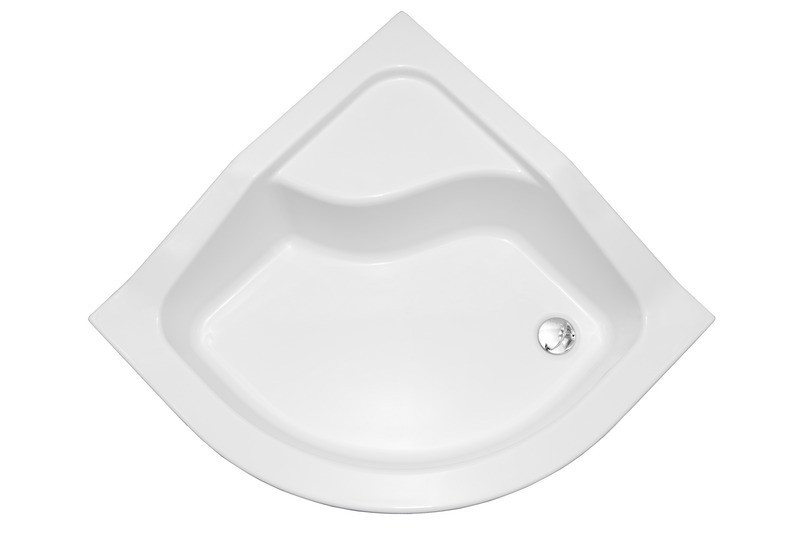 PMD Piramida Oliver brodzik półokrągły 90x90 biały BAO-90-NR