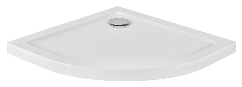 BESCO Aron brodzik półokrągły 80x80 biały BAA-80-NR