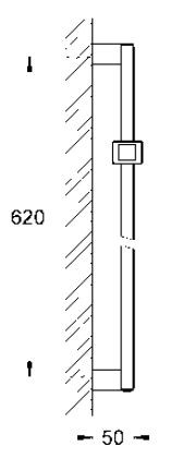Grohe Euphoria Cube drążek prysznicowy 0,6m chrom 27892000