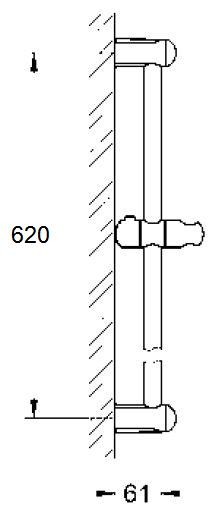 Grohe New Tempesta drążek prysznicowy 0,6m chrom 27523000