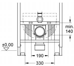 Grohe Rapid SL stelaż podtynkowy do WC 1,13m 38897000