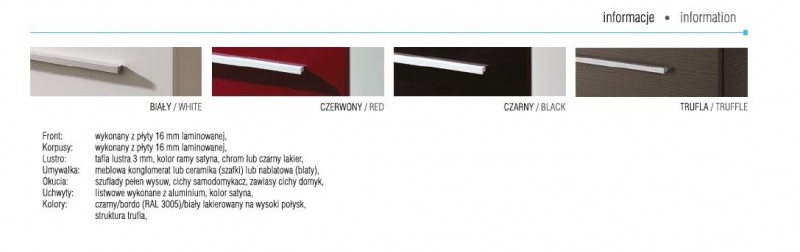 Elita Kwadro Black 1D kontener pod blat czarny 163083  - DG