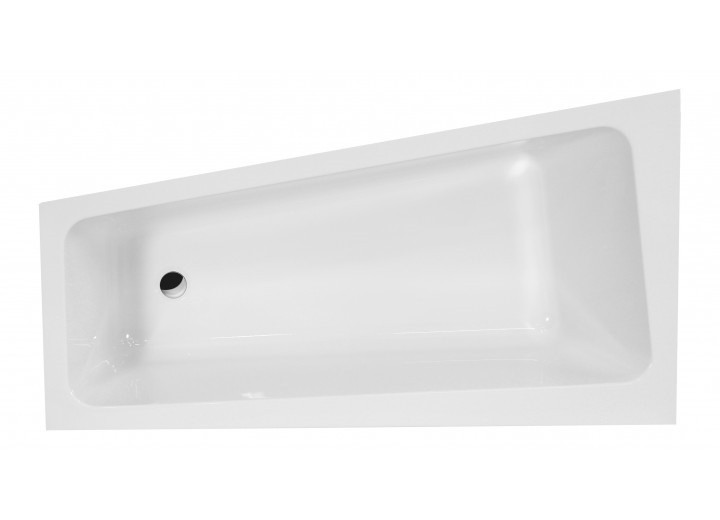 Excellent Ava Side wanna asymetryczna lewa 150x80 z nogami WAAC.AVL15WH
