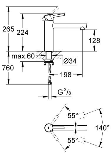 Grohe Concetto bateria kuchenna zlewozmywakowa chrom 31210001