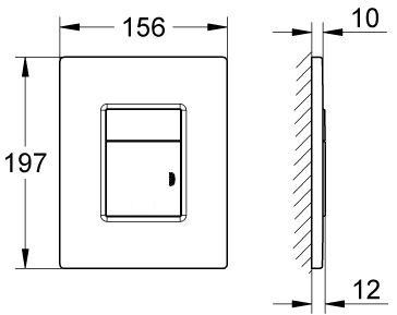 Grohe Skate Cosmopolitan przycisk spłukujący do stelaża WC stal szlachetna 38776SD0