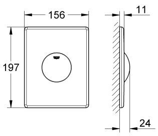 Grohe Skate przycisk spłukujący do stelaża WC biel alpejska 38573SH0