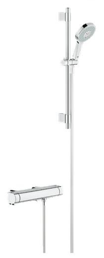 Grohe Grohtherm 2000 NEW bateria prysznicowa termostatyczna z zestawem ścienna chrom 34281001